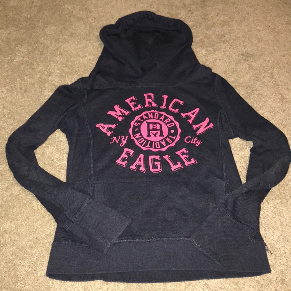 Navy blue American Eagle hoodie